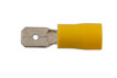 30214 Yellow Male Blade Terminal 6.3mm 100pc