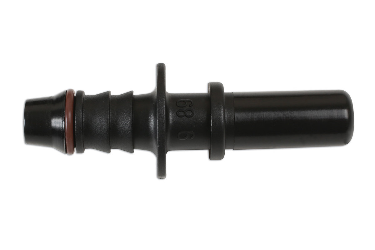 Straight Male Plastic Pipe Connector 9.89mm x 8mm Pack 5 Part No