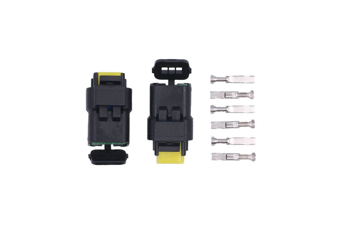 Connect 37593 Kit 8 Connettori Elettrici A 3 Pin Per Auto Peugeot Citroen | Ricambio Per Sensori Temperatura, Aria, Flessibile, Ossigeno, Fari | Completo Di Terminali